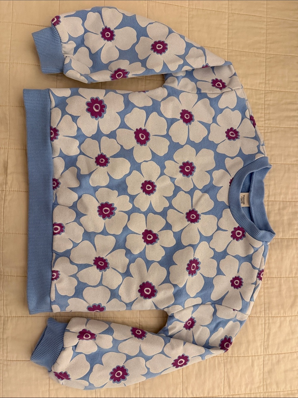 Tucker + Tate Blue Floral Crewneck Sweatshirt